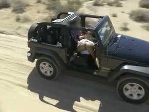 Voyeur Tapes With Drone Couple Having Sex In The Car In The Middle Of Desert