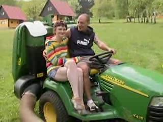 Peasant Teen Gets Hard Fucked On A Tractor