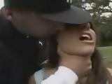 Blindfolded Girl In The Park Banged By Two Local Maniacs