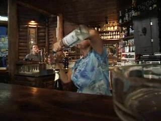 German Waitress Fucked In A Bar