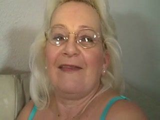 Blonde Granny Blowjob