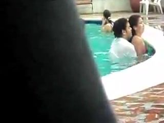 This Two Did Not Know That Someone Is Filming Their Action In The Pool