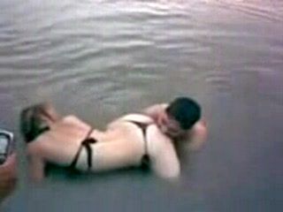 Latina Gets Surprised In The River From Behind