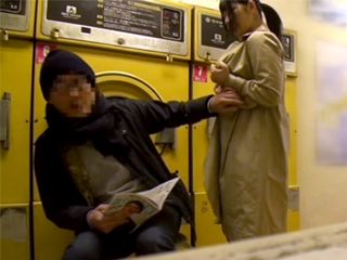 Japanese Girl Approached A Guy In A laundry Room Begging Him To Fuck Her