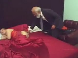 Old Grandpa Couldnt Resist Sleeping Girl Naked Ass