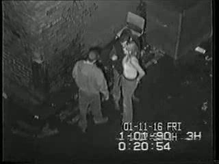 Real Security Cam Tape Of  Girl Fucked In An Alley