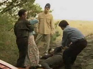 Hobos Intercepted Japanese Couple And After Beat Up They Forces Guy To Watch Unwilling Fuck Of His Girlfriend