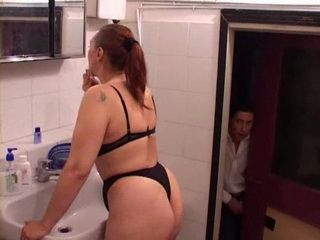 Horny Student Spy His Mistress In Bathroom