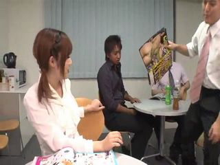 Annoying Milf Yumi Maeda Gets Punished For Disturbing Colleagues While Reading Porn Magazine on Coffee Break Uncensored