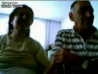 Amateur Turkish Homemade Granny and Grandpa Blowjob and Fucking