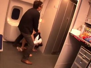 Japanese Guy Force Fucking A Stewardess In A Full Crowded Plane During A Commercial Flight