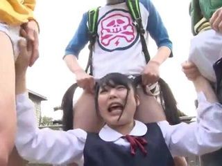 Japanese Schoolgirl Gets Abused By Her Classmates On Her Way Home From School